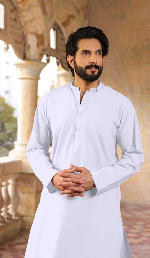 Men’s Unstitched Silk Plain Suit