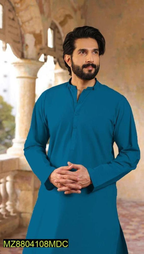 Men’s Unstitched Silk Plain Suit