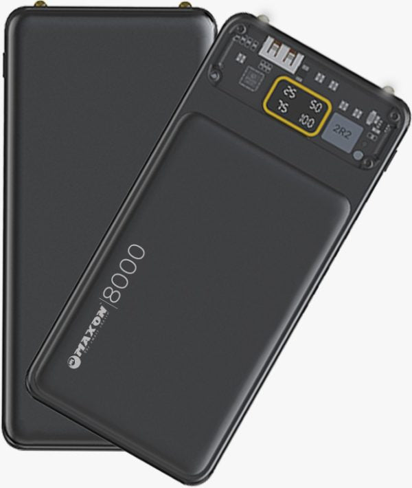 Maxon M 08 8000mah Power Bank ,2.1a Output,type C And Micro Input