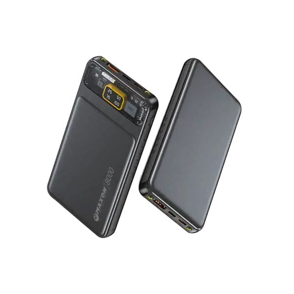 Maxon M 08 8000mah Power Bank ,2.1a Output,type C And Micro Input